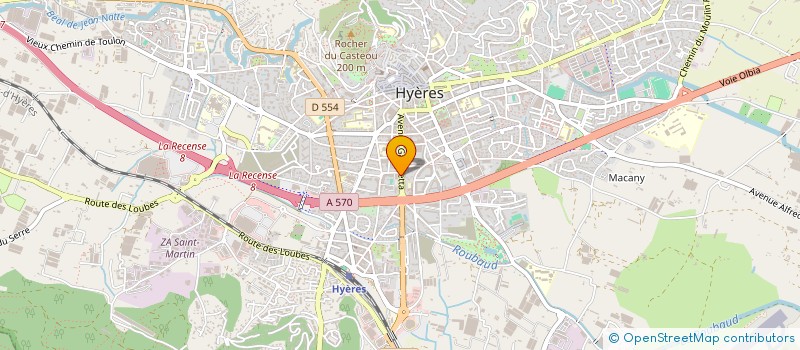 localisation de l'entreprise SCI CARINE à HYERES
