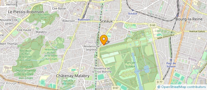 localisation de l'entreprise SCI CARINE à SCEAUX