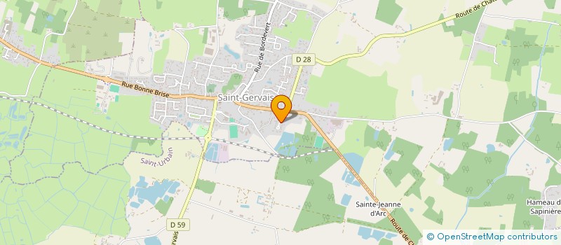 localisation de l'entreprise SCI CARINE  SAINT-GERVAIS