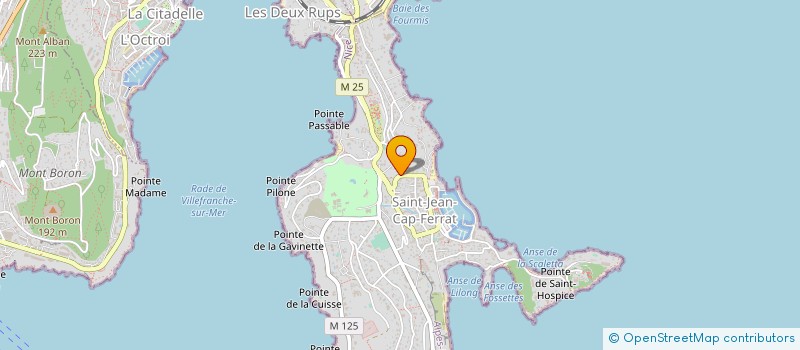localisation de l'entreprise SCI CARINES  SAINT-JEAN-CAP-FERRAT