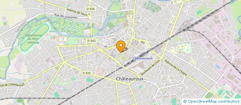 localisation de l'entreprise SCI CARITAT  CHATEAUROUX
