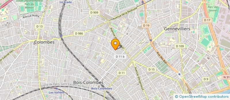 localisation de l'entreprise SCI CARIUS à BOIS-COLOMBES