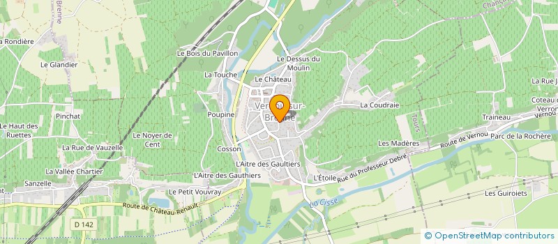 localisation de l'entreprise SCI CARJEROM à VERNOU-SUR-BRENNE
