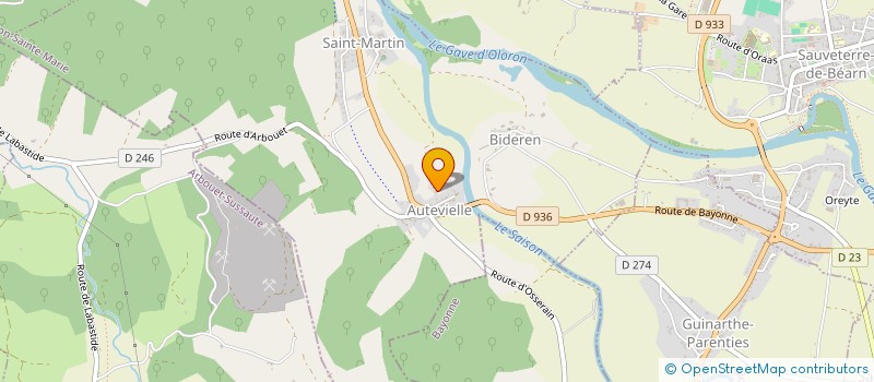 localisation de l'entreprise SCI CARJUZAA  SAINT-GLADIE-ARRIVE-MUNEIN