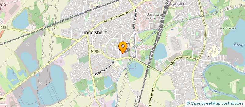 localisation de l'entreprise SCI CARL- CUNIN  LINGOLSHEIM