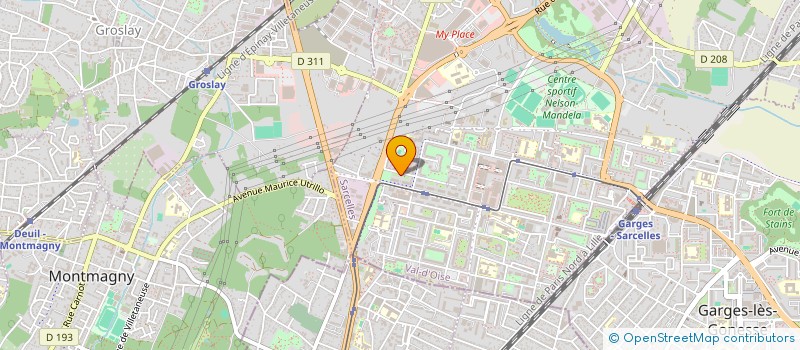 localisation de l'entreprise SCI CARLA  SARCELLES