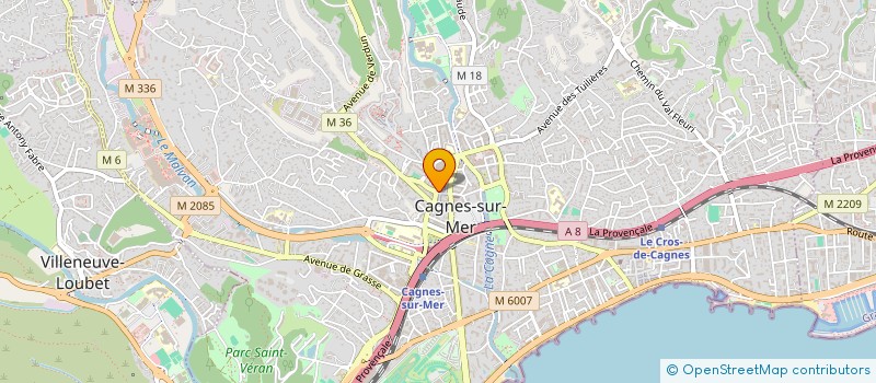 localisation de l'entreprise SCI CARLA IMMOBILIER à CAGNES-SUR-MER