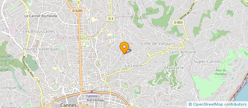 localisation de l'entreprise SCI CARLA-LENA à CANNES