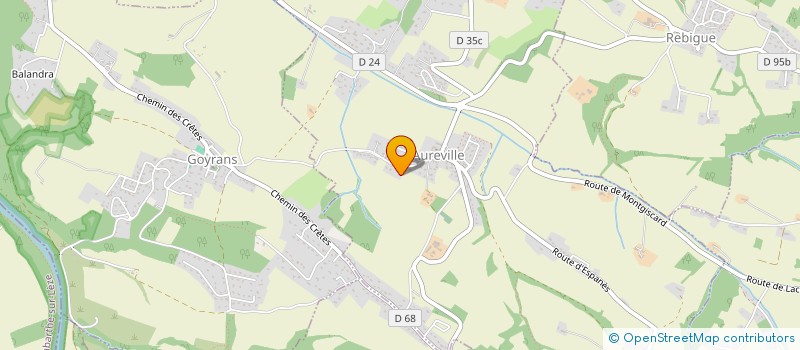 localisation de l'entreprise SCI CARLA RUOZZI  AUREVILLE