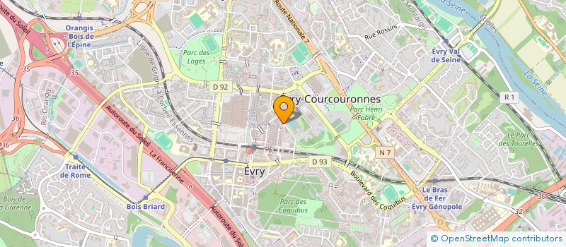 localisation de l'entreprise SCI CARLANDREA à EVRY-COURCOURONNES