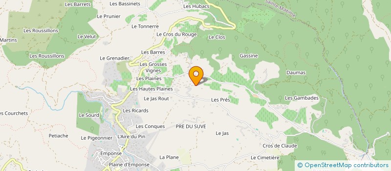 localisation de l'entreprise SCI CARLANO  LE PLAN-DE-LA-TOUR