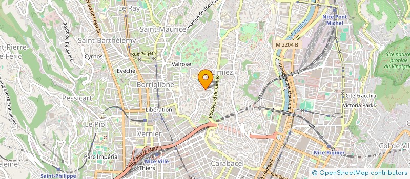 localisation de l'entreprise SCI CARLAU  NICE