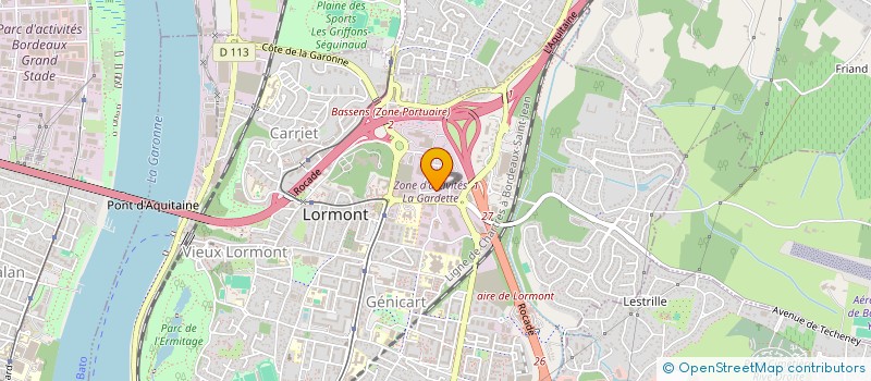 localisation de l'entreprise SCI CARLAUMARELINI  LORMONT