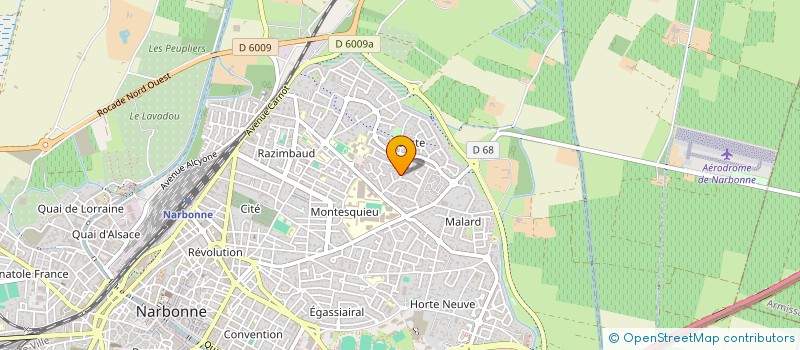 localisation de l'entreprise SCI CARLECO à NARBONNE