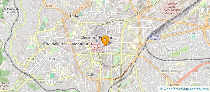 localisation de l'entreprise SCI CARLI GALLERY  CLERMONT-FERRAND