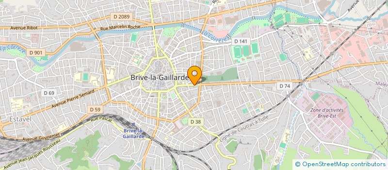 localisation de l'entreprise SCI CARLIER  BRIVE-LA-GAILLARDE
