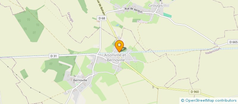 localisation de l'entreprise SCI CARLIER-DUCROT à AISONVILLE-ET-BERNOVILLE