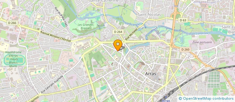 localisation de l'entreprise SCI CARLIER LAMBERT à ARRAS