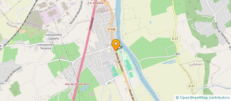 localisation de l'entreprise SCI CARLIER MALAURE DE BRESSOLS  BRESSOLS