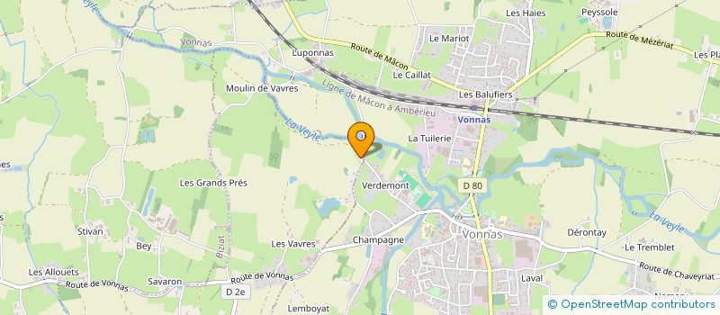 localisation de l'entreprise SCI CARLINO  SAINT-JULIEN-SUR-VEYLE