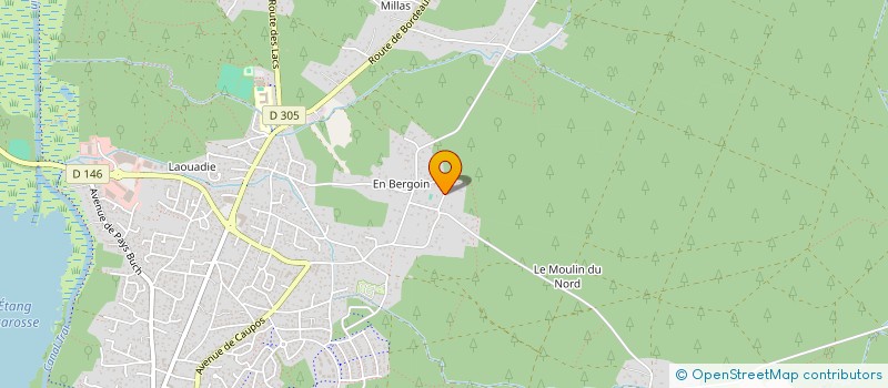 localisation de l'entreprise SCI CARLOMAN  BISCARROSSE