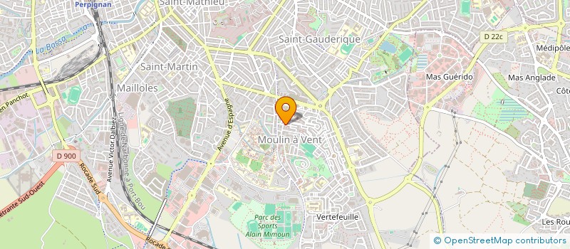 localisation de l'entreprise SCI CARLOMAT  PERPIGNAN