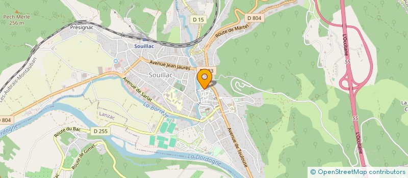 localisation de l'entreprise SCI CARLOMOMI  SOUILLAC