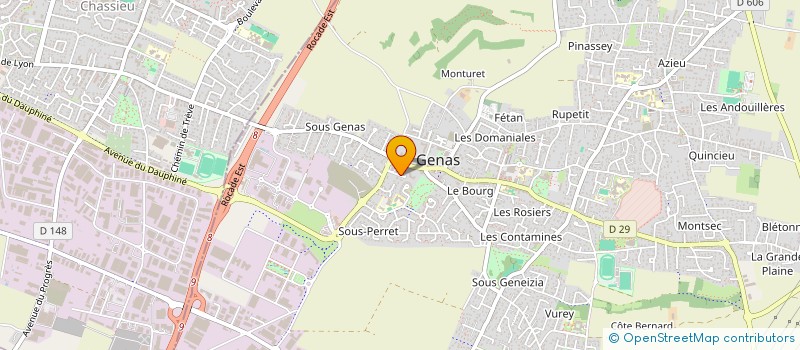 localisation de l'entreprise SCI CARLOPEZ  GENAS