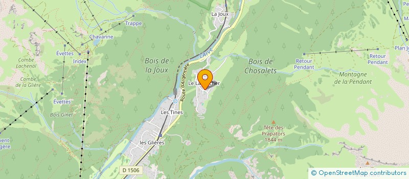 localisation de l'entreprise SCI CARLTCLA  CHAMONIX-MONT-BLANC