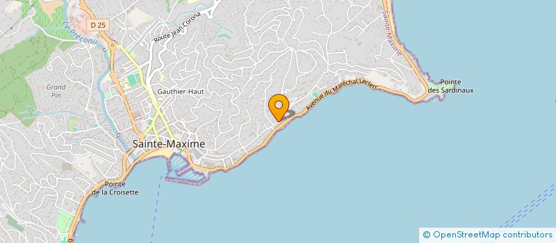 localisation de l'entreprise SCI CARLTON à SAINTE-MAXIME
