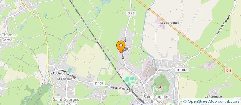 localisation de l'entreprise SCI CARLYMAJE  SAINT-ROMAIN-LE-PUY