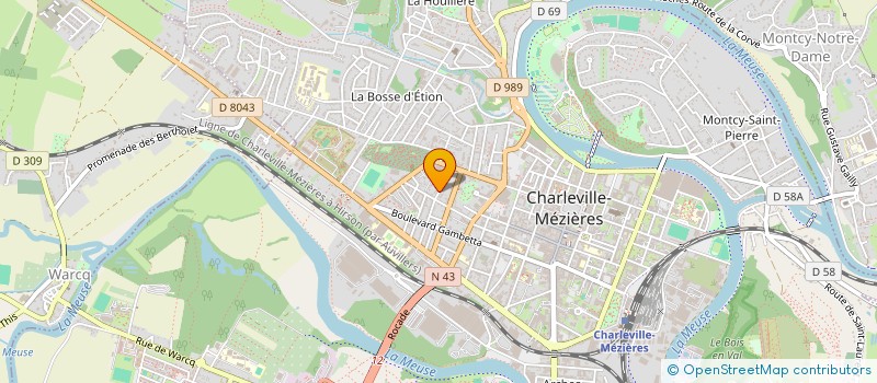 localisation de l'entreprise SCI CARMA à CHARLEVILLE-MEZIERES