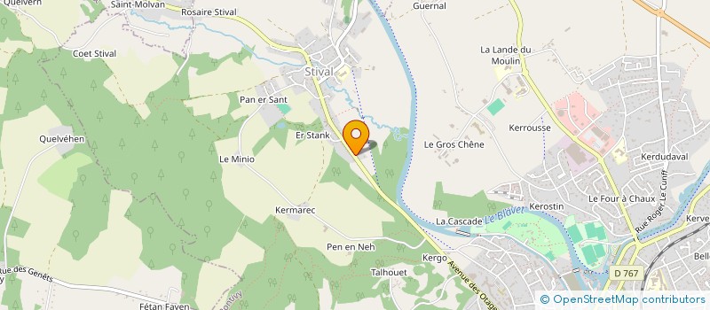 localisation de l'entreprise SCI CARMATT  PONTIVY