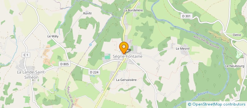 localisation de l'entreprise SCI CARMELA à ATHIS-VAL DE ROUVRE