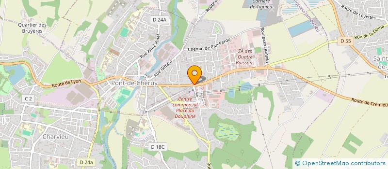 localisation de l'entreprise SCI CARMELANTONIO  TIGNIEU-JAMEYZIEU