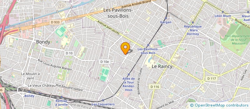 localisation de l'entreprise SCI CARMELO à LES PAVILLONS-SOUS-BOIS