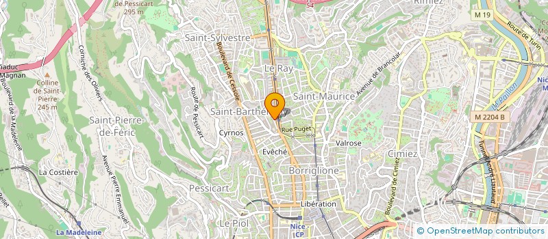 localisation de l'entreprise SCI CARMELO à NICE