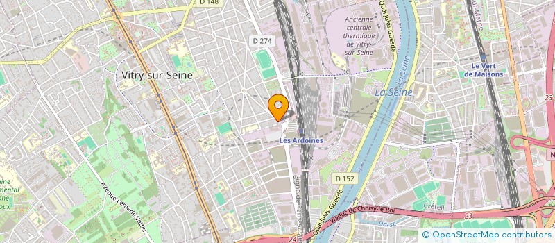 localisation de l'entreprise SCI CARMELO ET PAOLO  VITRY-SUR-SEINE