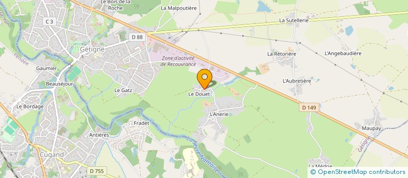 localisation de l'entreprise SCI CARMEN  GETIGNE