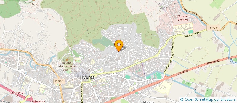 localisation de l'entreprise SCI CARMEN ET ASSOCIES à HYERES