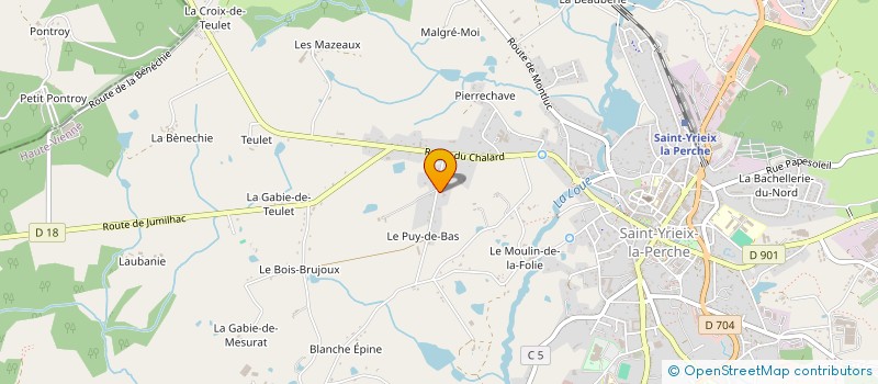 localisation de l'entreprise SCI CARMOME à SAINT-YRIEIX-LA-PERCHE