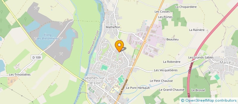 localisation de l'entreprise SCI CARMOPI  LOIRE-AUTHION