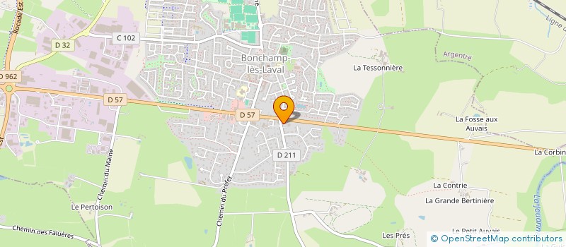 localisation de l'entreprise SCI CARMOTTES  BONCHAMP-LES-LAVAL