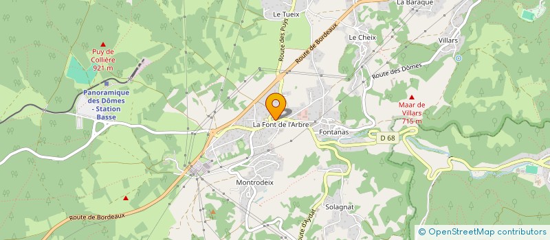 localisation de l'entreprise SCI CARNA  ORCINES