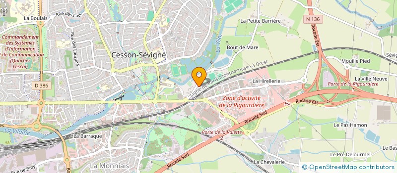 localisation de l'entreprise SCI CARNABY à CESSON-SEVIGNE