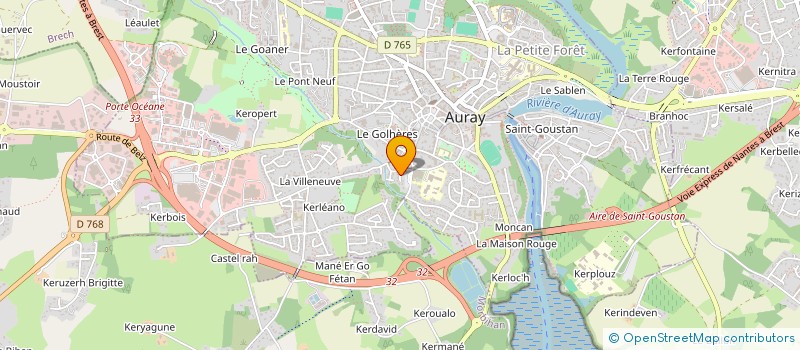 localisation de l'entreprise SCI CARNAC SURF à AURAY