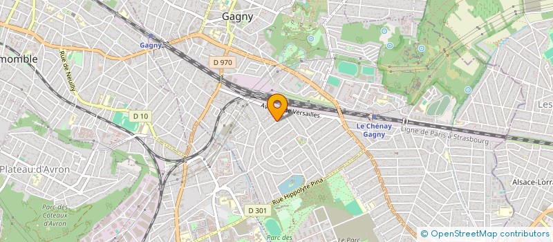 localisation de l'entreprise SCI CARNAT  GAGNY