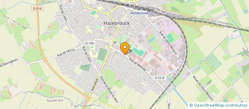 localisation de l'entreprise SCI CARNEVALI  HAZEBROUCK