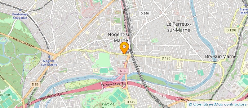 localisation de l'entreprise SCI CARNOT 25  NOGENT-SUR-MARNE