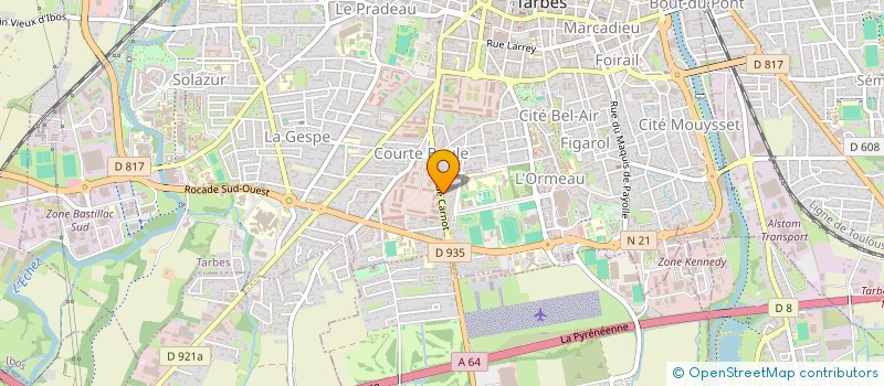 localisation de l'entreprise SCI CARNOT à TARBES